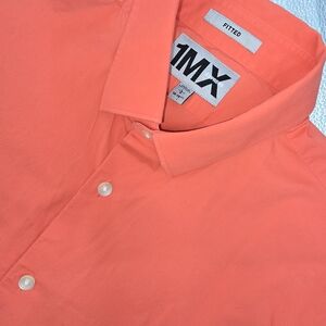 1MX EXPRESS Men's Fitted Shirt Long Sleeve Size Large